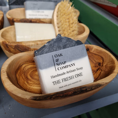 Olive Wood Soap Dish (and Free Soap)