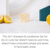 2in1 Shampoo & Conditioner Bar - Dry + Curly Hair - Zero Waste Path