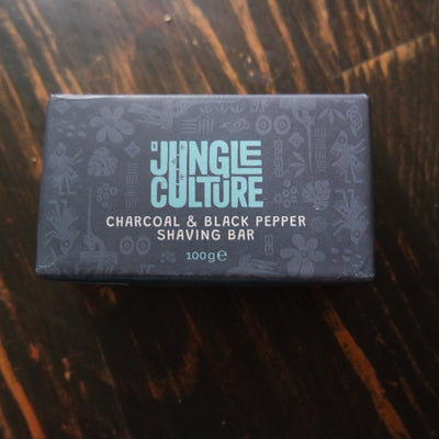 Jungle Culture Zero Waste Charcoal & Black Pepper Shaving Bar