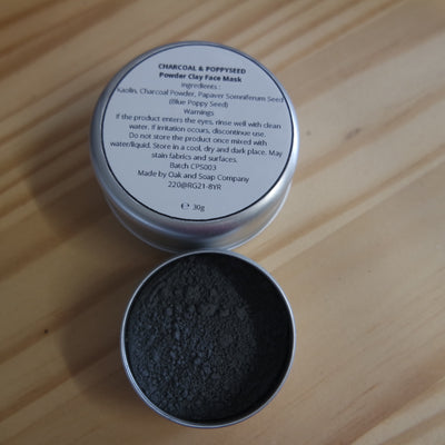 Charcoal & Poppy Seed Face Mask